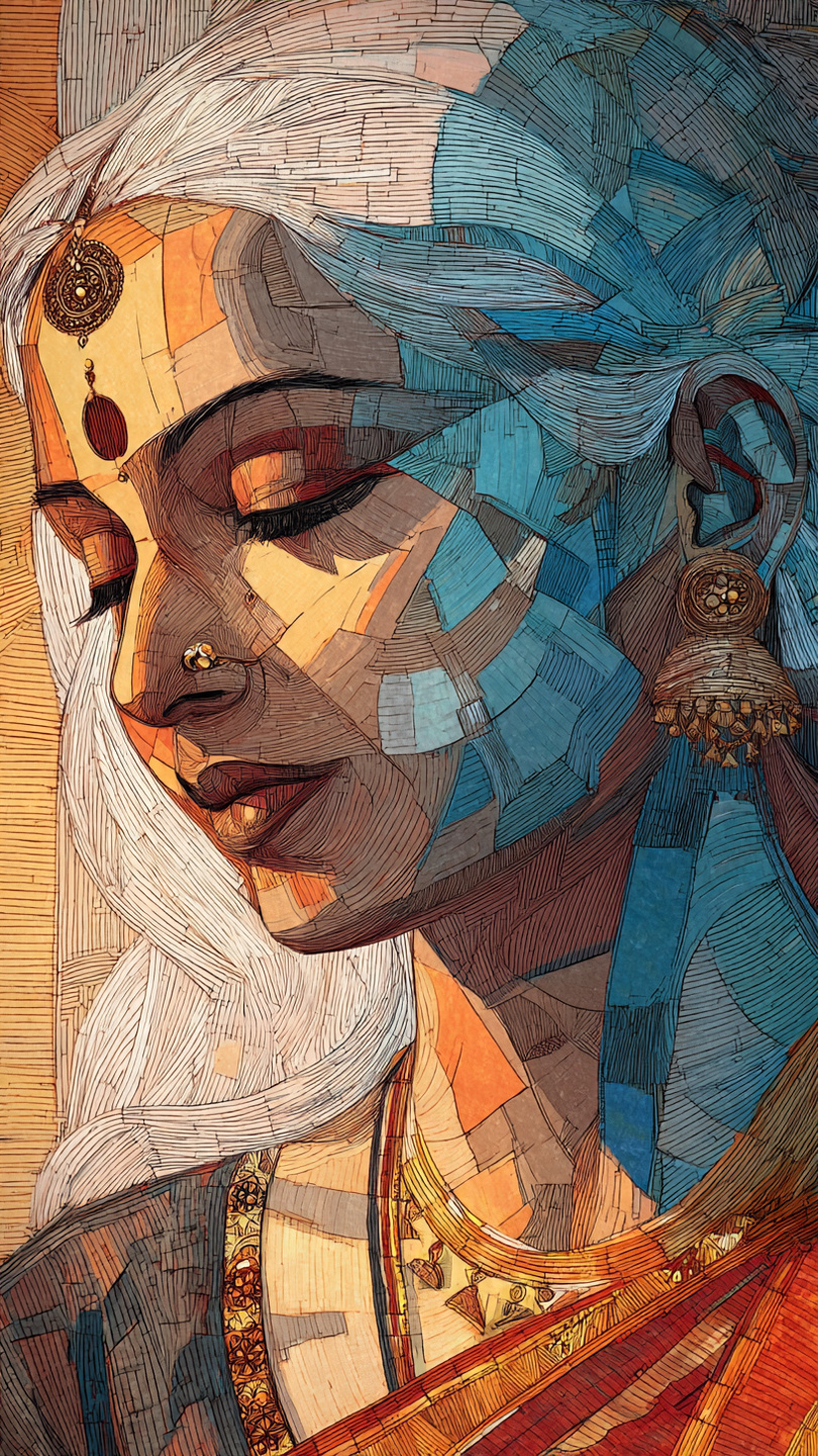 Indian Desi Style Painting